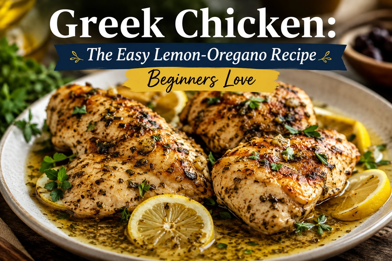 Greek Chicken: The Easy Lemon-Oregano Recipe Beginners Love