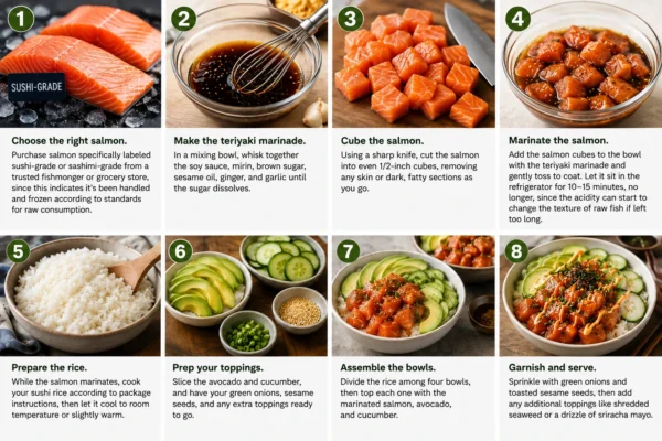 Salmon Teriyaki Poke