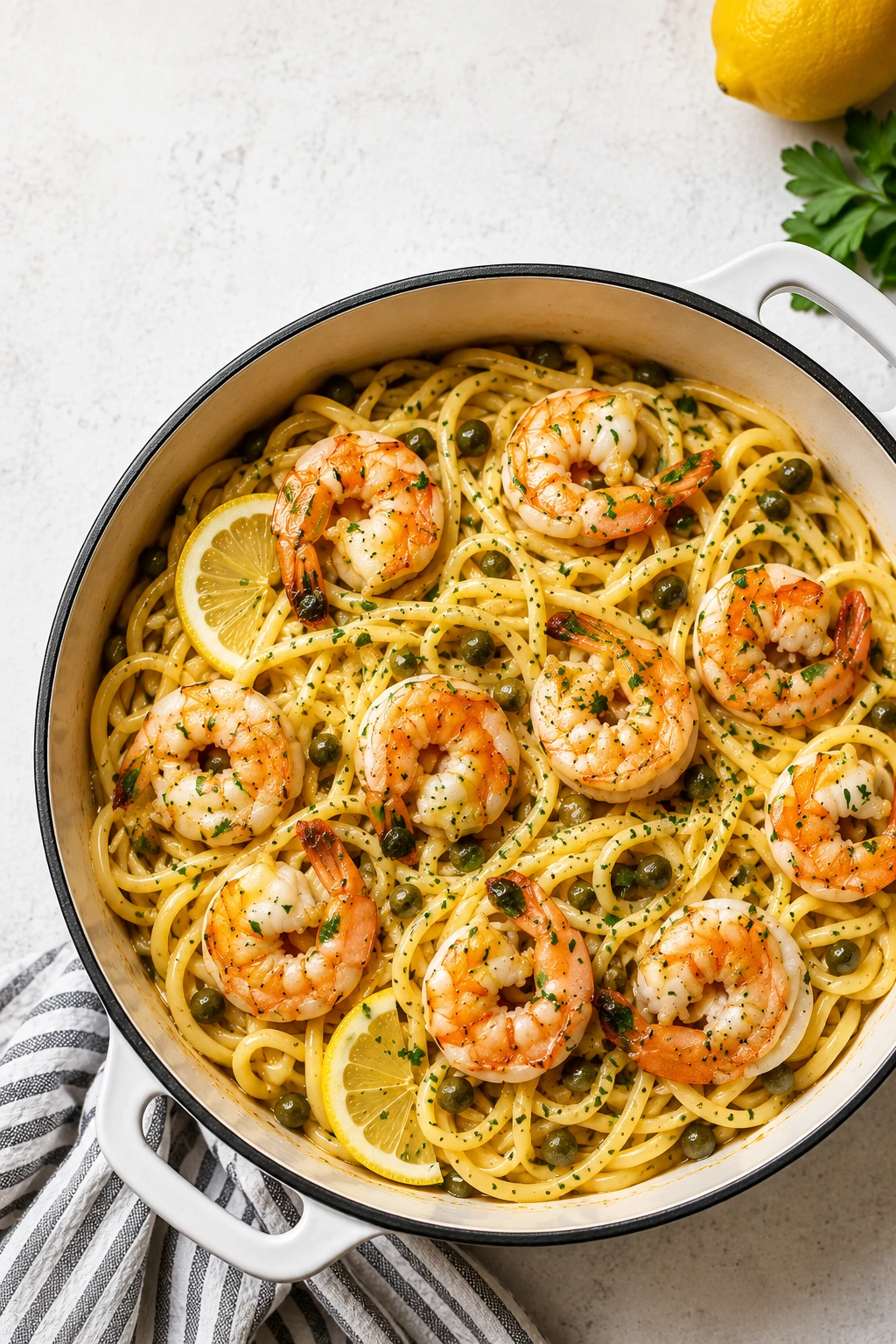 One-Pot Shrimp Piccata Pasta: The Easy 30-Minute Recipe