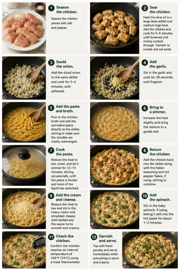 One Pot Chicken Pasta