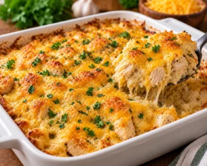 cheesy chicken and rice casserole