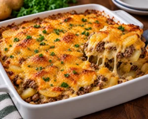 ground beef potato casserole