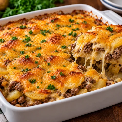 ground beef potato casserole